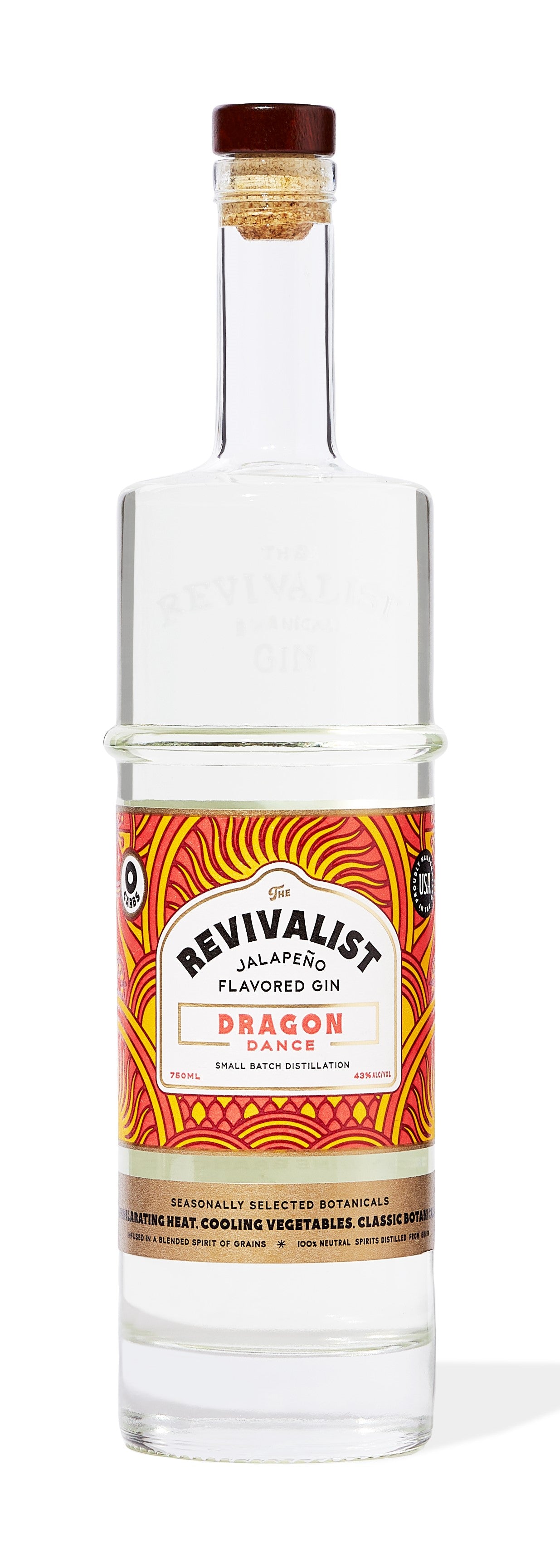 Revivalist Botanical Gin - Dragon Dance Jalapeno Gin 43% abv